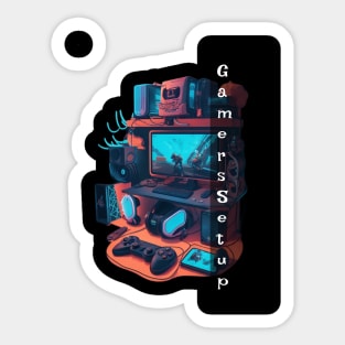 Gamer Setup Sticker